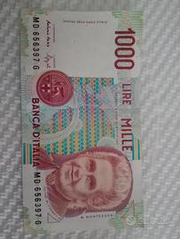 Banconota 1000 lire Montessori 