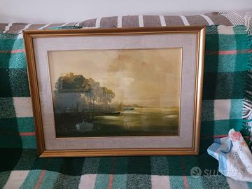 Quadro 'Barche Ormeggiate' autore Sauro Raugi