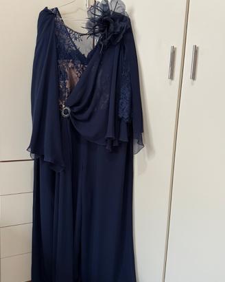 Tuta blu elegante matrimonio Idea Sposa tg. IT 54