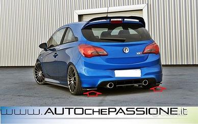 Coppia splitter posteriori per Opel Corsa E OPC VX