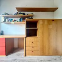 Porzione di cameretta in frassino