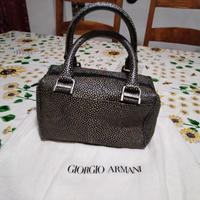 bauletto in pelle Giorgio Armani 