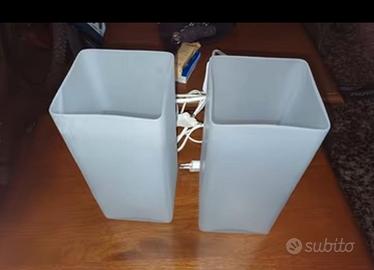 Lampada da comodino in vetro