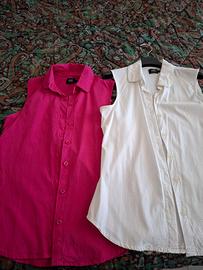 2 Camice smanicate taglia S
