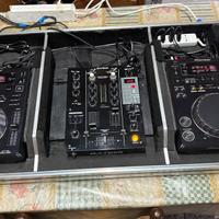 consolle completa pioneer cdj 350 mixer dj tech 40