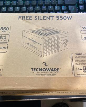 Alimentatore PC Tecnoware Free Silent 550W – NUOVO
