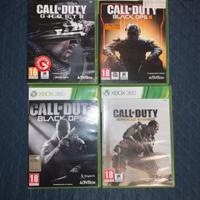 Call of Duty - vari videogiochi xbox 360