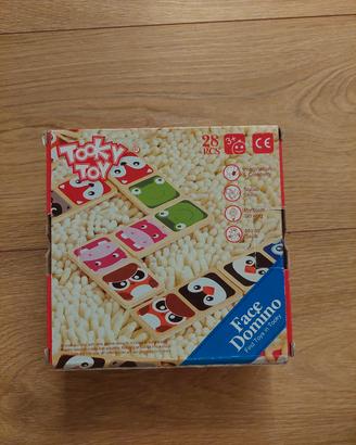 Gioco domino in legno per bambini
