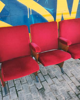 Poltrone Cinema [Dal Vera] 3 posti Vintage Design