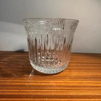 Secchiello Ghiaccio Vintage in Vetro Lavorato