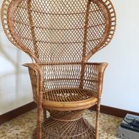 Poltrona in midollino