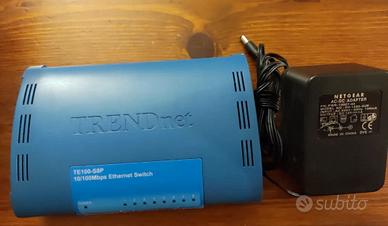 Switch Netgear Ethernet TRENDnet  TE 100-S8P 