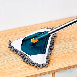 Mocio triangolare girevole 360° scopa pareti vetri