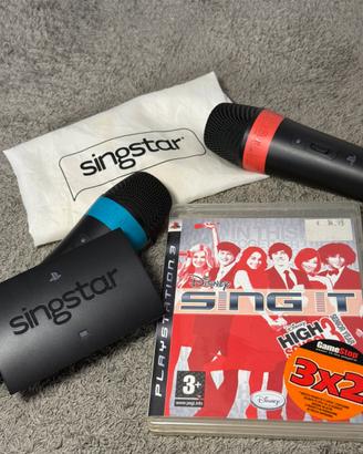 Miscrofoni SINGSTAR PS3 + gioco HSM3