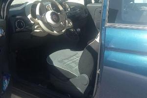fiat 500 lounge blu metallizzato.
