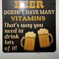 targa cartello in metallo