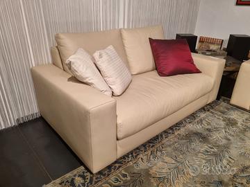 Divano in pelle L173 cm della Vibieffe