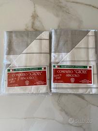 Coppia Completi Lenzuola Singoli "Gioia"