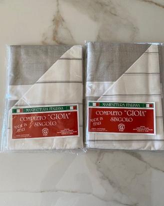 Coppia Completi Lenzuola Singoli "Gioia"