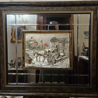 Quadro . Bassorilievo in argento 925