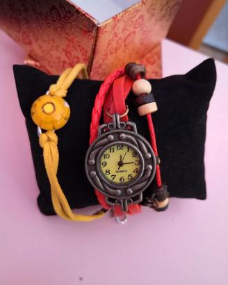 Orologio da polso Vintage e Braccialetto corda 