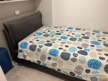 Struttura letto una piazza e mezzo con contenitore