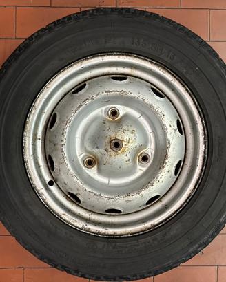 Renault 4 R4 Cerchio Cerchione Ferro Originale 13”