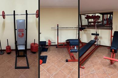 Panche e rack bilanciere palestra