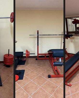 Panche e rack bilanciere palestra