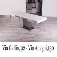 Tavolino trasformabile new ares mega bianco-TAVOLI