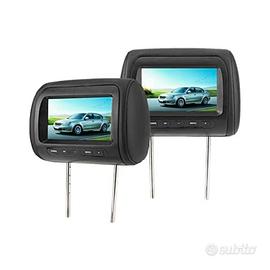 2 lettori video poggiatesta auto