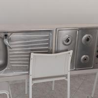 top con piano cottura e lavello