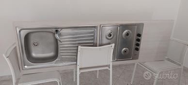 top con piano cottura e lavello