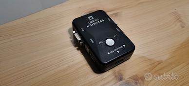 KVM Switch USB 2.0 a 2 Porte