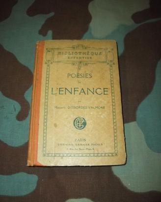 Libro Poesies de l'Enfance primi del 900 Valmore