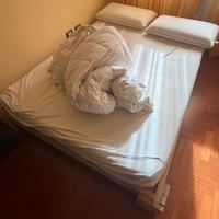 LETTO CINIUS TOKYO LEGNO PINO GREZZO 140x200