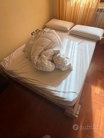 LETTO CINIUS TOKYO LEGNO PINO GREZZO 140x200