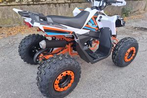 QUAD 125cc Ruote 8 BIANCO PORTAPACCHI DIETRO
