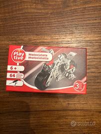 kit di costruzione moto metallica meccano