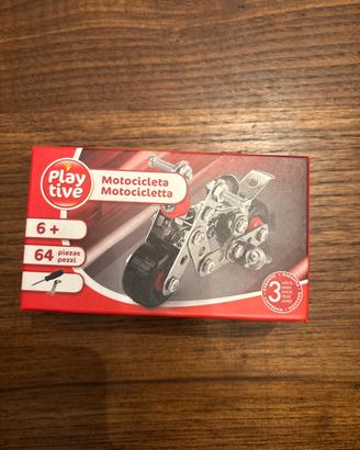 kit di costruzione moto metallica meccano