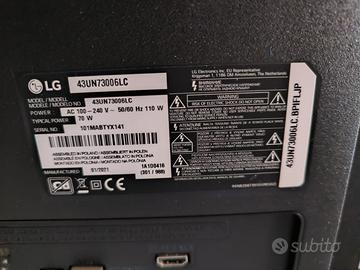 tv LG 43UN73006LC