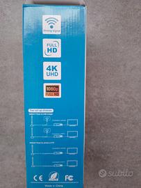 Supporto tv, antenna, decoder e tv