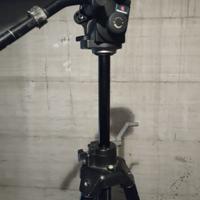 Cavalletto Manfrotto 075 alto testa video 501