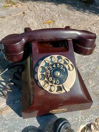 telefono Fatme Ericsson vintage marrone 1931