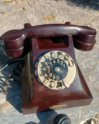 telefono Fatme Ericsson vintage marrone 1931