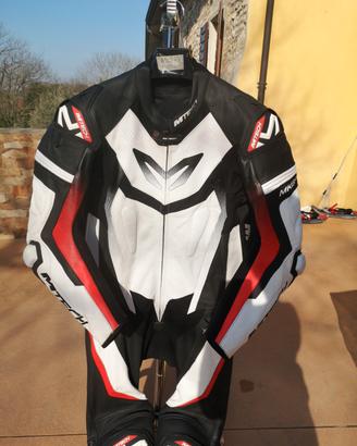 tuta moto 56 mtech come NUOVA in pelle intera