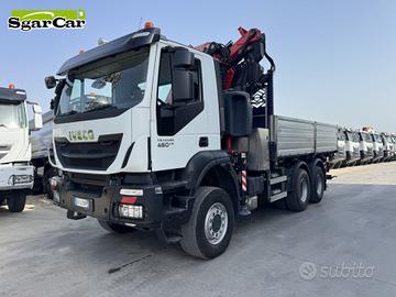 Iveco Trakker 450 6x6 gru Fassi 365 6+4 ribaltabil