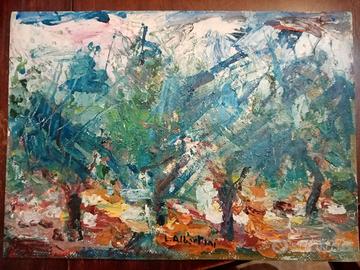 Quadro di luciano albertini Alberi Blu