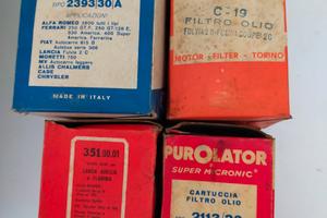 filtri olio Alfa Lancia Ferrari 