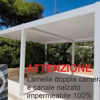 Pergola 4x6 Bioclimatica motorizzata + led RGB